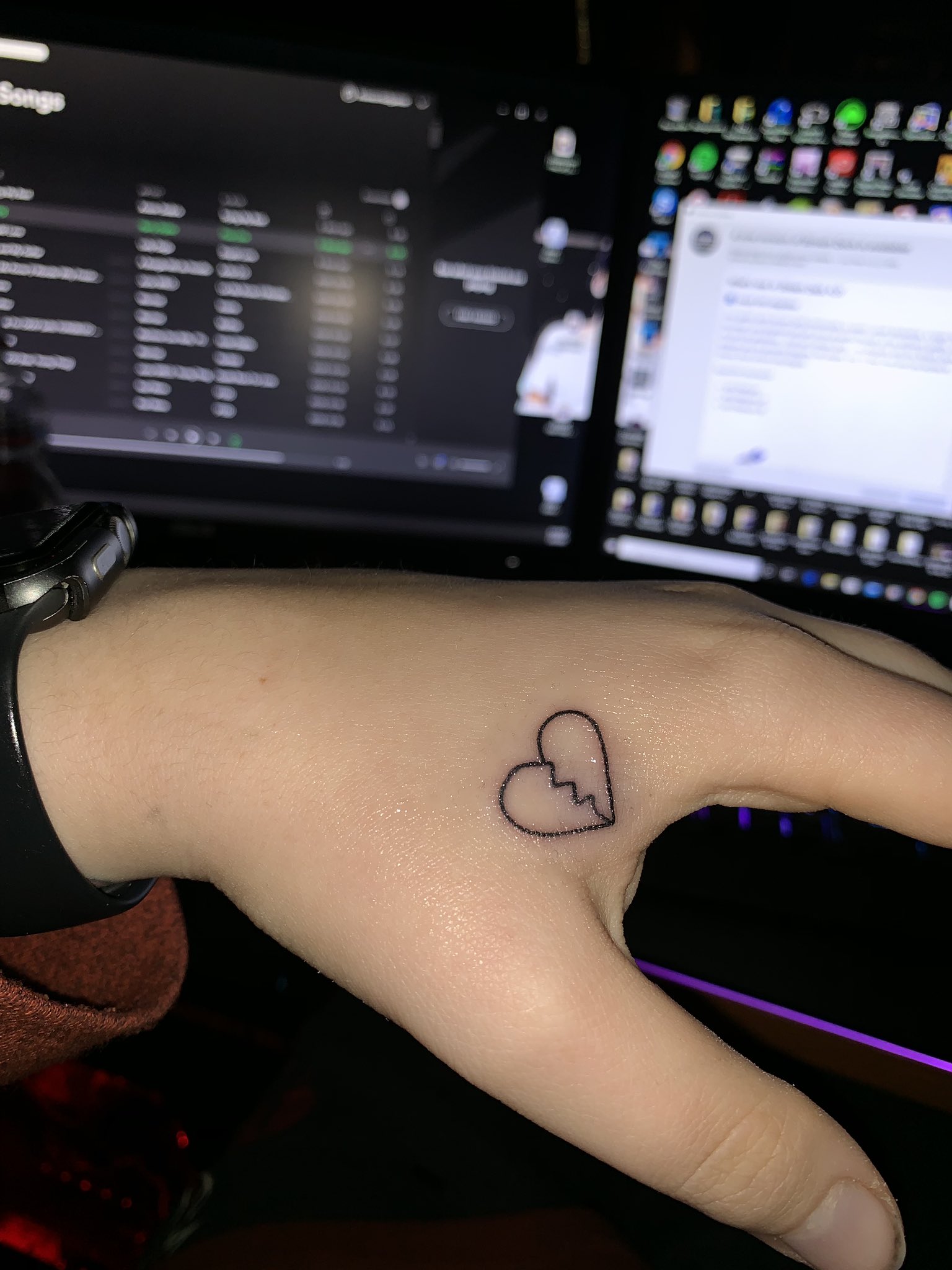 Broken hearts tattoo by BrokenArtED on DeviantArt