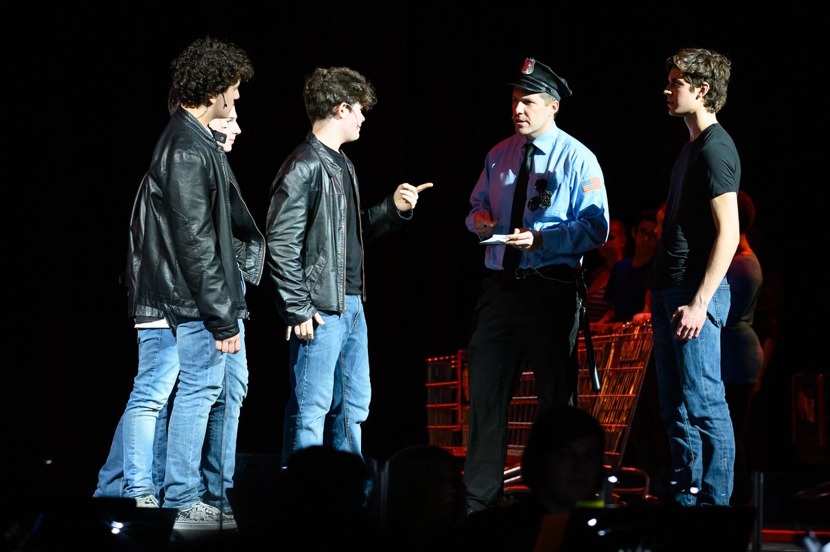 FBayerPhoto's tweet photo. There will be no dancing at the Hauppauge High School. @PrincipalCCook.. Kudos to Principal Cook for being in a scene with the cast of Footloose.  @haupdramaclub @HPS_Eagles https://t.co/vtQeV9eGtN