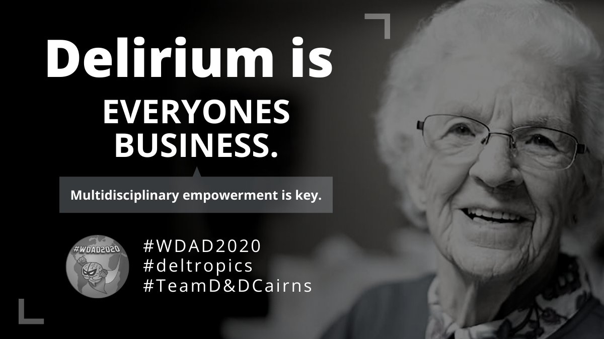 Raising awareness of delirium. It is preventable #deltropics #WDAD2020 #TeamD&amp;DCairns <a href="/edstrivens/">Ed Strivens</a> <a href="/ajjuss/">Ajay V Macharouthu</a> <a href="/LowdenDan/">Dan Lowden</a>