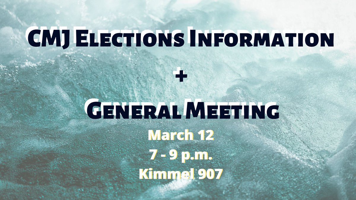 nyucmj's tweet photo. the c in cmj stands for (c)ome to the meeting, the m stands for (m)eet us in room 907, and the j stands for (j)ellyfish have no brains, hearts, bones, or eyes. https://t.co/XNaPtEE1QZ