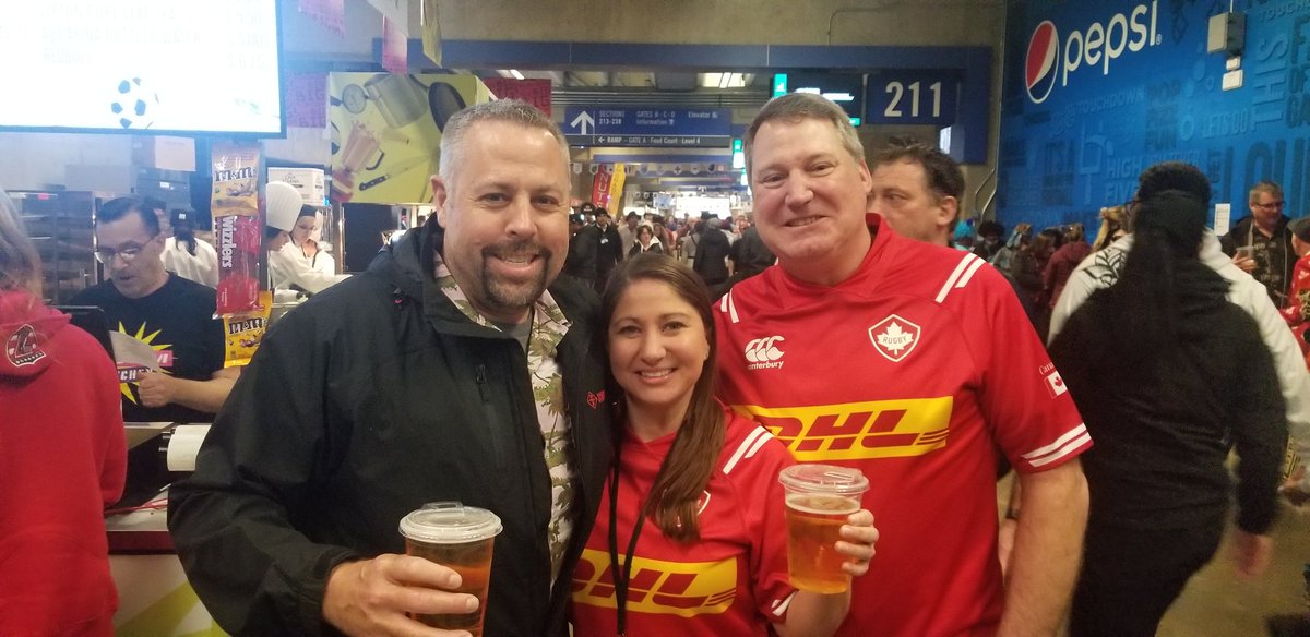 MikeNewby12's tweet photo. Rugby 7s 2020.  Great times with @MarciaOnTheGo! , #GoCanada https://t.co/XBuDYbwgVu