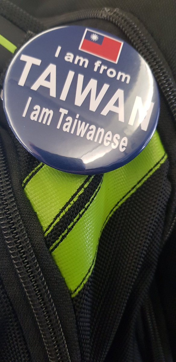 Badge "I am from TAIWAN  I am Taiwanese"