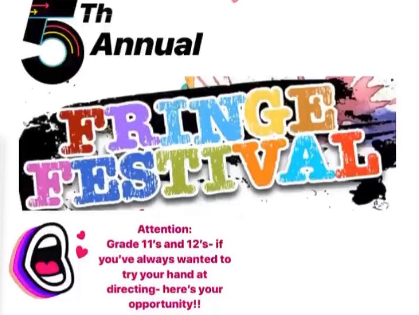 MissDief's tweet photo. Fringe 2020 is coming!!!!!
It's that time of year where I'm searching for directorial submissions!! See @Miss_Dief23 on Instagram for more details ☺️💗 #FringeisCOMING https://t.co/eae2mUqQI6