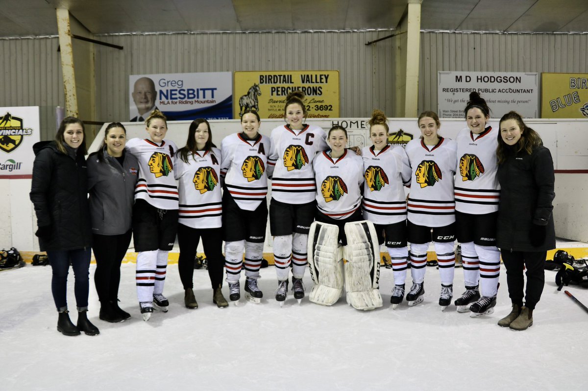 kzalischuk's tweet photo. It wasn’t the Provincial outcome we were hoping for, but these girls should be proud of themselves! Three ties, a win and a loss in the bronze medal game. I’m sure going to miss watching Rylee play the game she loves! ❤️🏒 #8graduates #ryleeslastseason @zalischuk10 @NNativeGirls https://t.co/HKAvm7CMGK