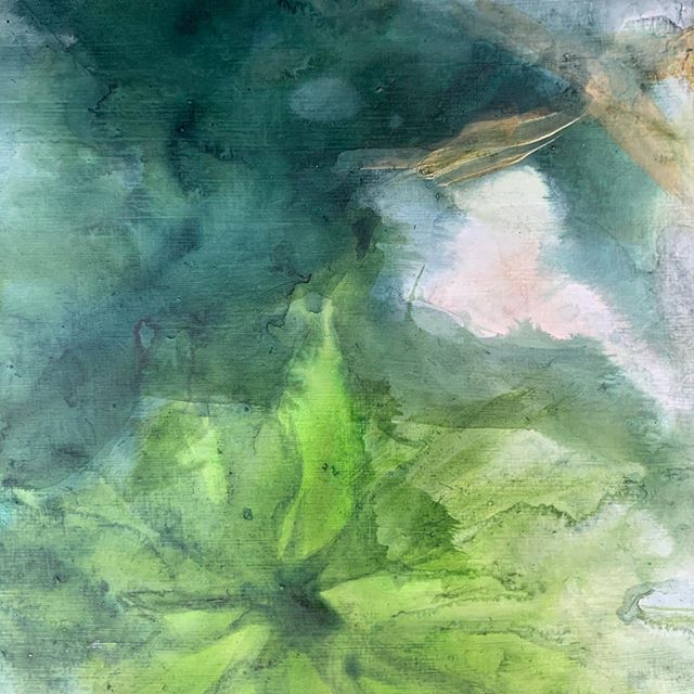 inky_brushes's tweet photo. Sneak peak from my new work. I have been having some fun with #colour and #ink. Inspired by some of the #Japanese #gardens and #greenhouses I saw during my travels there. #art #painting #moments #exhibition #organic https://t.co/kiD7JJVWjP https://t.co/TV2tT18SrQ