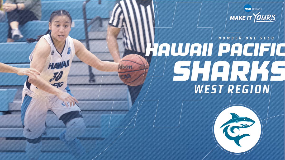 Representing the West Region as the No. 1 seed, Hawaii Pacific! 

#D2WBB | #MakeItYours