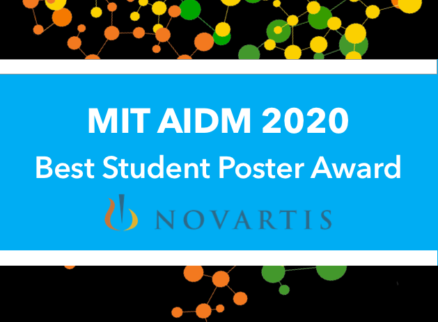AIHealthMIT's tweet photo. We are excited to announce the @Novartis Best AIDM Poster Award. The winner is the poster "A Deep Learning Approach to Antibiotic Discovery” by. @ItsJonStokes, Kevin Yang, Kyle Swanson, @WengongJin, @A_CubillosRuiz, Nina M. Donghia, @craig_macnair, et al. https://t.co/GV1lT6Nu9z