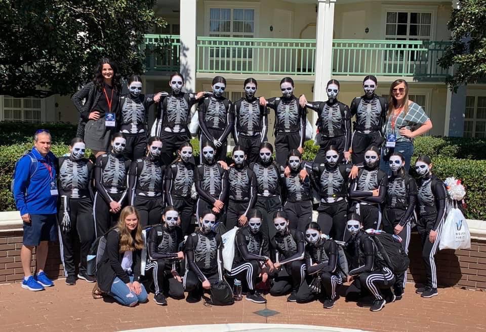 9th in the NATION for both Pom and Hip Hop 💙🖤💀🖤💙