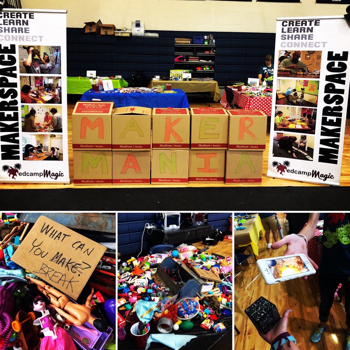 What are you going to make in the MakerSpace at @EdCampMagic?  Register today at eventbrite.com/e/88403070965?… to be a part of the learning and innovation. #EdCampMagic2020