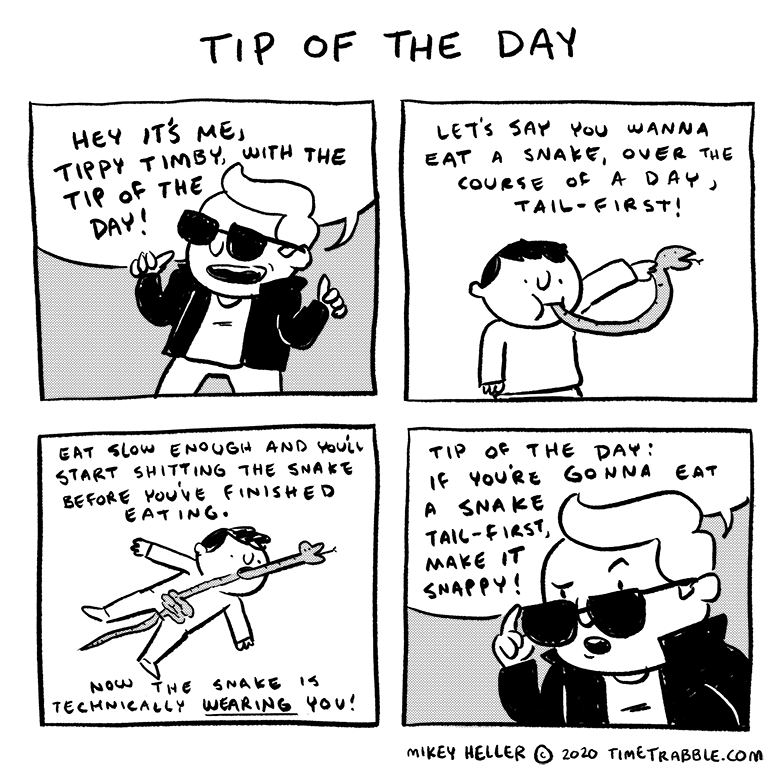 i drew a comic about the tip of the day 
