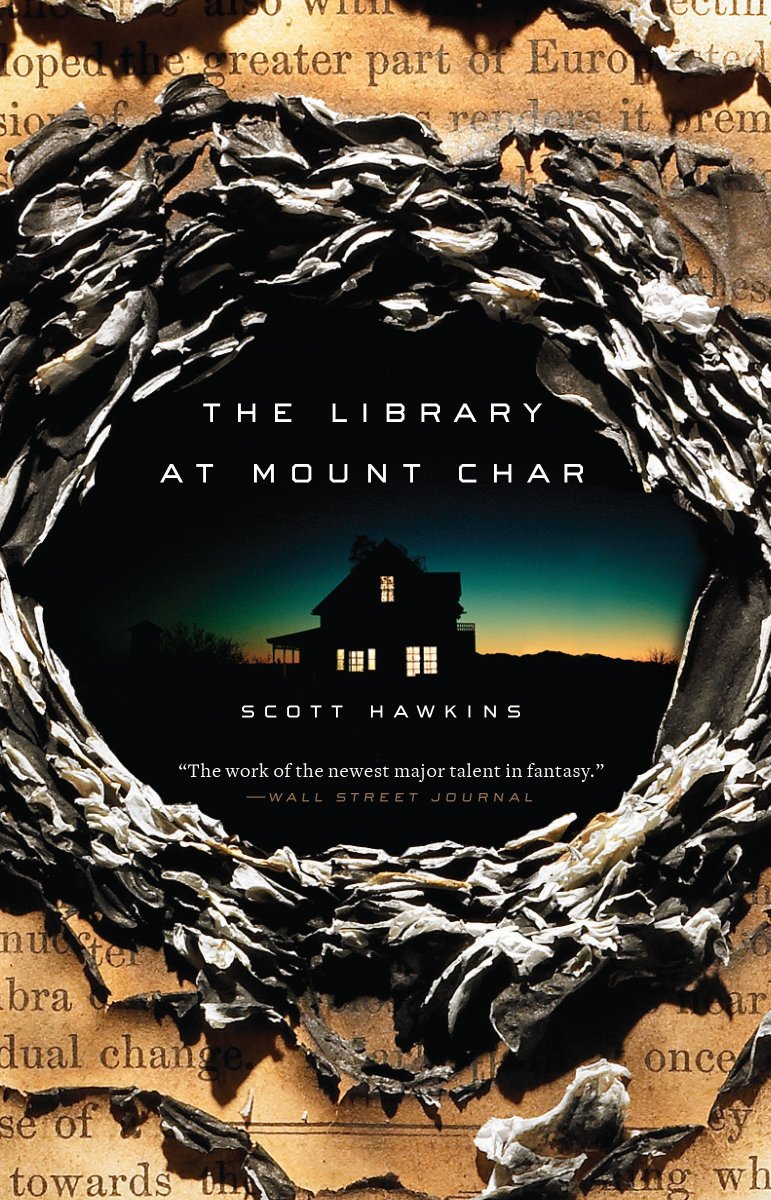 the library at mount char by scott hawkins5/5. i've never enjoyed a book with so much existential despair in it before, but this was more imaginative and epic than pretty much anything i've ever read, and when joy ends up saving the universe after horrible pain?? period. yes.