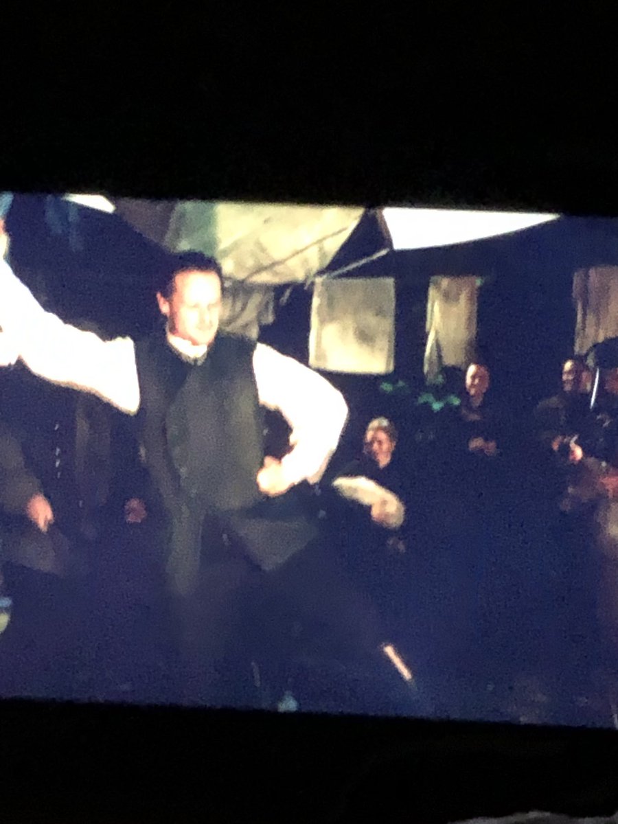 jennifer_betsch's tweet photo. @SamHeughan way to kick up those knickers!🤣 https://t.co/YznNlWBNzU