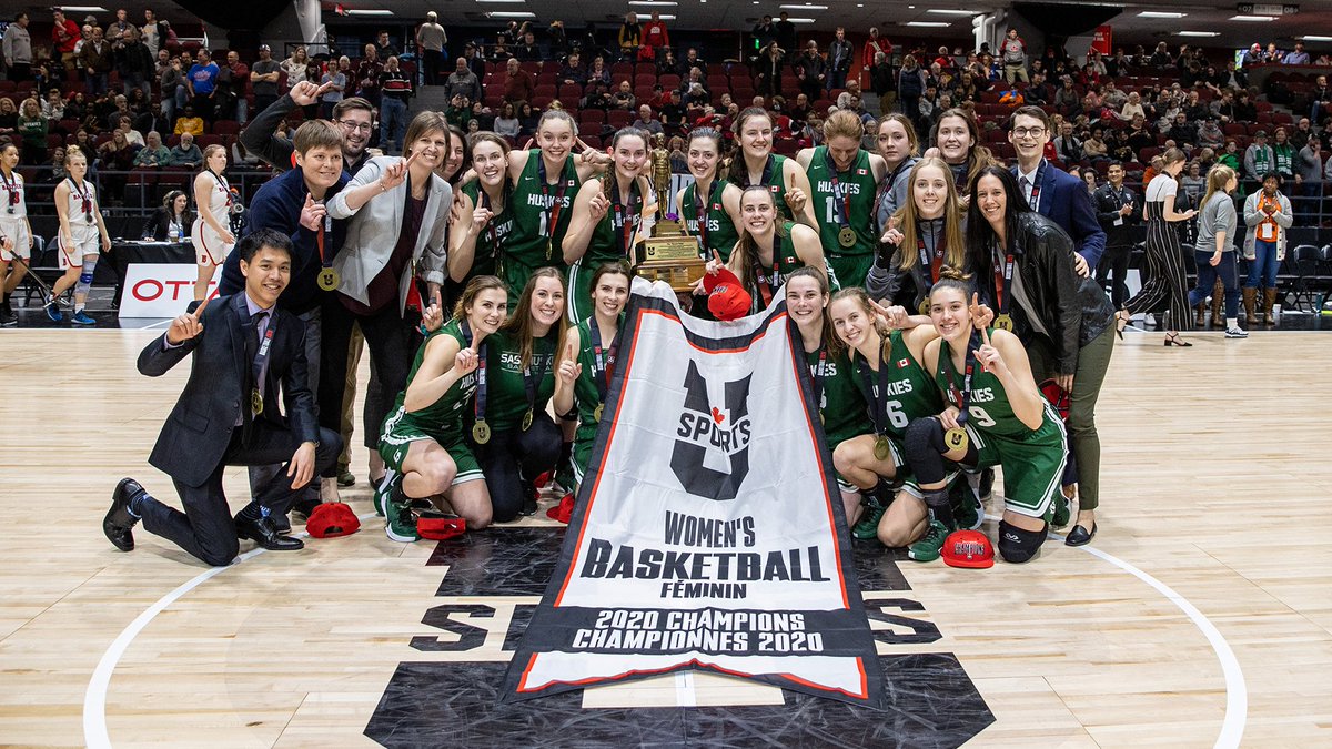 For the second time in program history <a href="/HuskieWBB/">USask Huskies Women’s Basketball</a> are national champions.

📰 bit.ly/3aF2X1Q

#HuskiePride