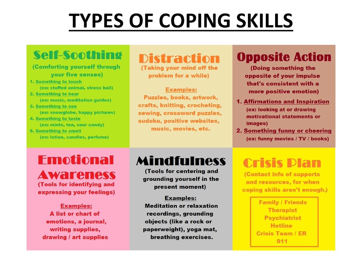 SNAP4ADHD's tweet photo. Whether for children or adults, life can get stressful. Understand different types of coping skills for better days.
#MentalHealth #SNAPtoday https://t.co/VAKpAyHlNW