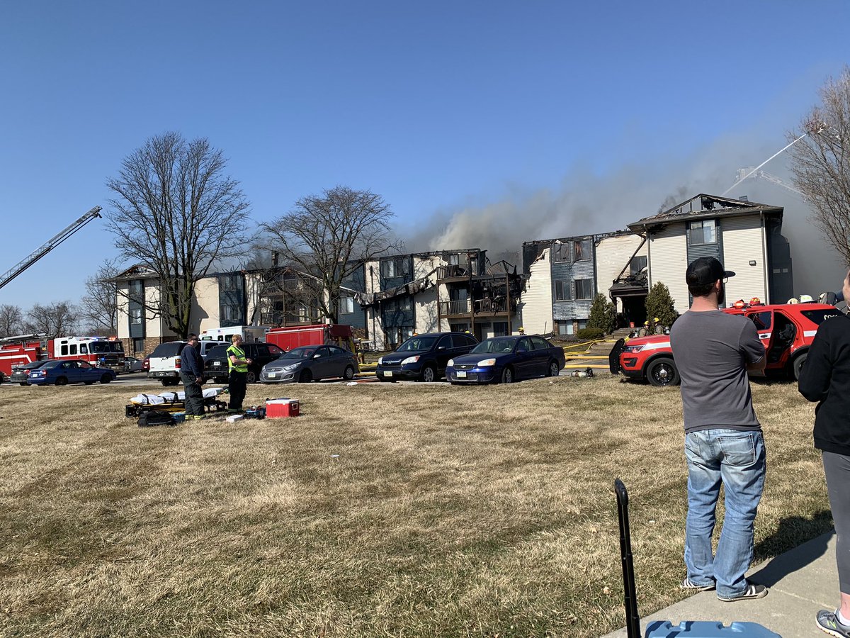 Tydens's tweet photo. my apartment complex burned down today. lost everything, still in shock :( https://t.co/villFjGXSU