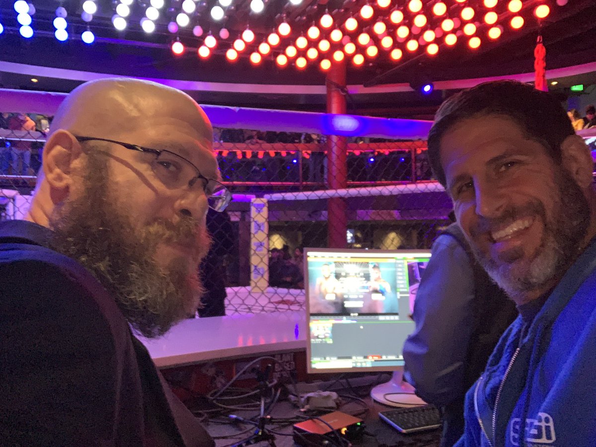 SBGAthens's tweet photo. Coaches @The_Rory_Singer & Adam Singer had a great time covering the #NFC124 on @FloCombat live from @districtatlanta Saturday night. Hope everyone enjoyed the commentary from 2 of the most experienced coaches in Georgia. They had fun. #2WorldChampions #SBGAthens #SBG #AthensMMA https://t.co/96hlVcWqsu