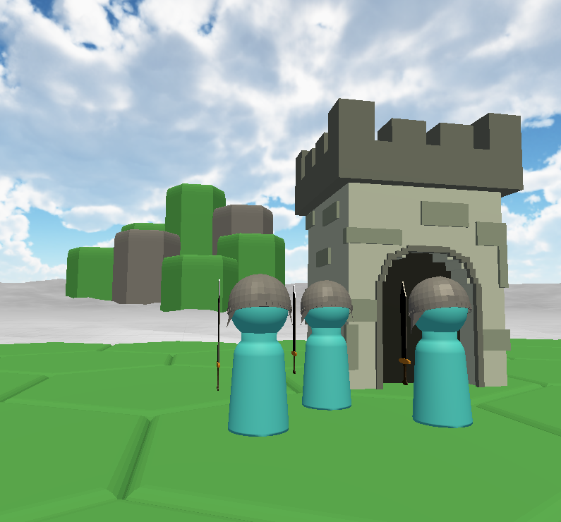 JackDotGriff's tweet photo. Of course the units have little hats on now... because how else are you going to know which way they're facing?
#gamedev #indiedev #madewithunity #gamedevelopment #highgroundvr https://t.co/B42RMLPpqO