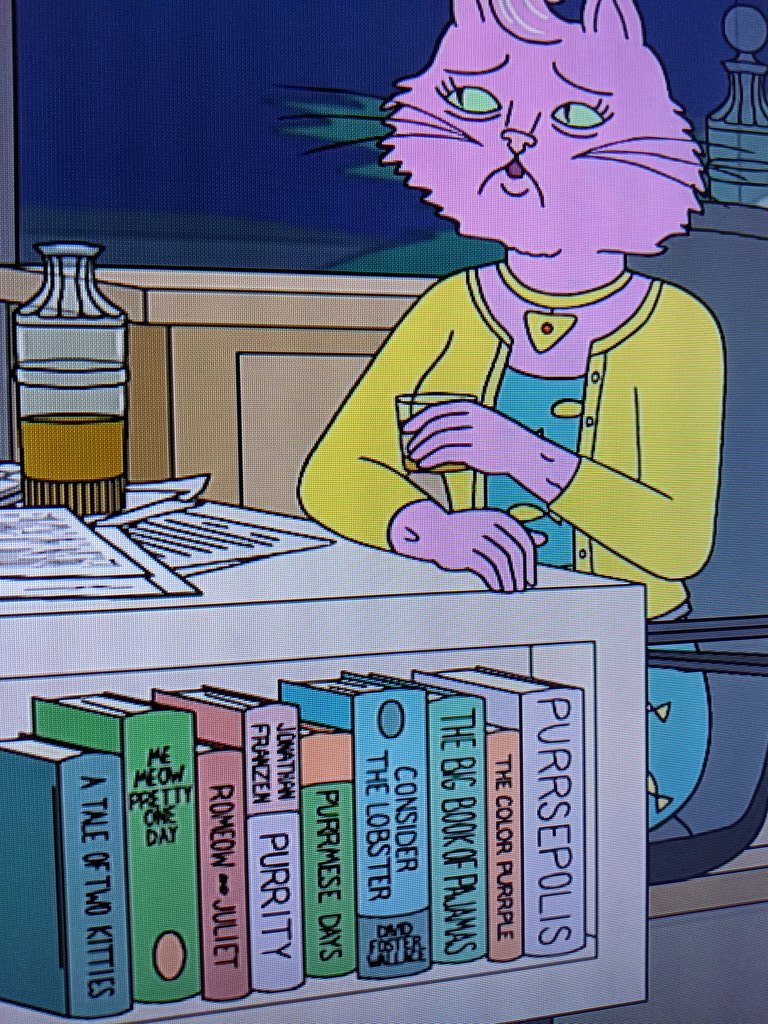 Beltran7's tweet photo. David Foster Wallace's Consider the Lobster spotted on @BoJackHorseman  ! https://t.co/16sPUBD7uU