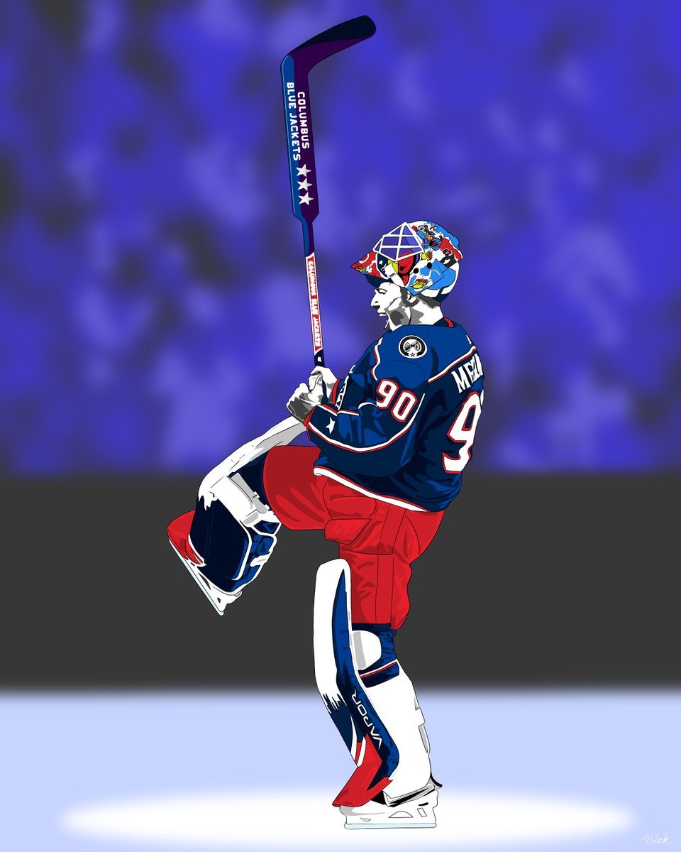 BlueJacketsNHL's tweet photo. Nice to see a familiar face back on the ice 😁

#CBJ | @Merzly30 https://t.co/aiNNe04gGF