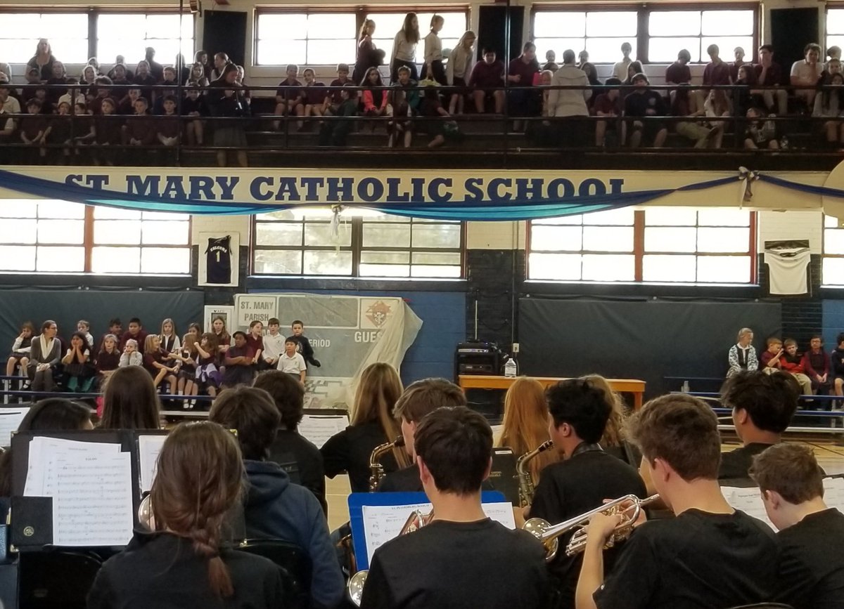 admissionsCGHS's tweet photo. Fantastic Friday sharing the Gibbons band with St. Mark and St. Mary's Catholic schools in Wilmington. Thanks for the warm welcome. https://t.co/IiDkSEtInD