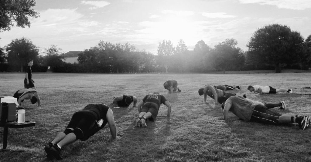 F3JacksonMS's tweet photo. The #WeekDayCrew is ready to punch the clock (an hour early but we’re not bitter) Mon 0530 at #CenterCourt (Parham Bridges). Get up and start your week right!! https://t.co/xUggVO82wf