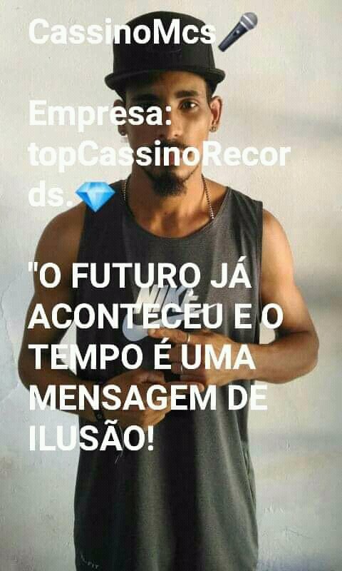 cassinomcs's tweet photo. CassinoMcs 🎤

Empresa TopCassinoRecords 💎

"O FUTURO JÁ ACONTECEU E O TEMPO É UMA MENSAGEM DE ILUSÃO!

https://t.co/f4I78FHHpT

https://t.co/Gt7P4pzD2i

INSTAGRAM: CassinoMcs https://t.co/HhLdU6LEx1
