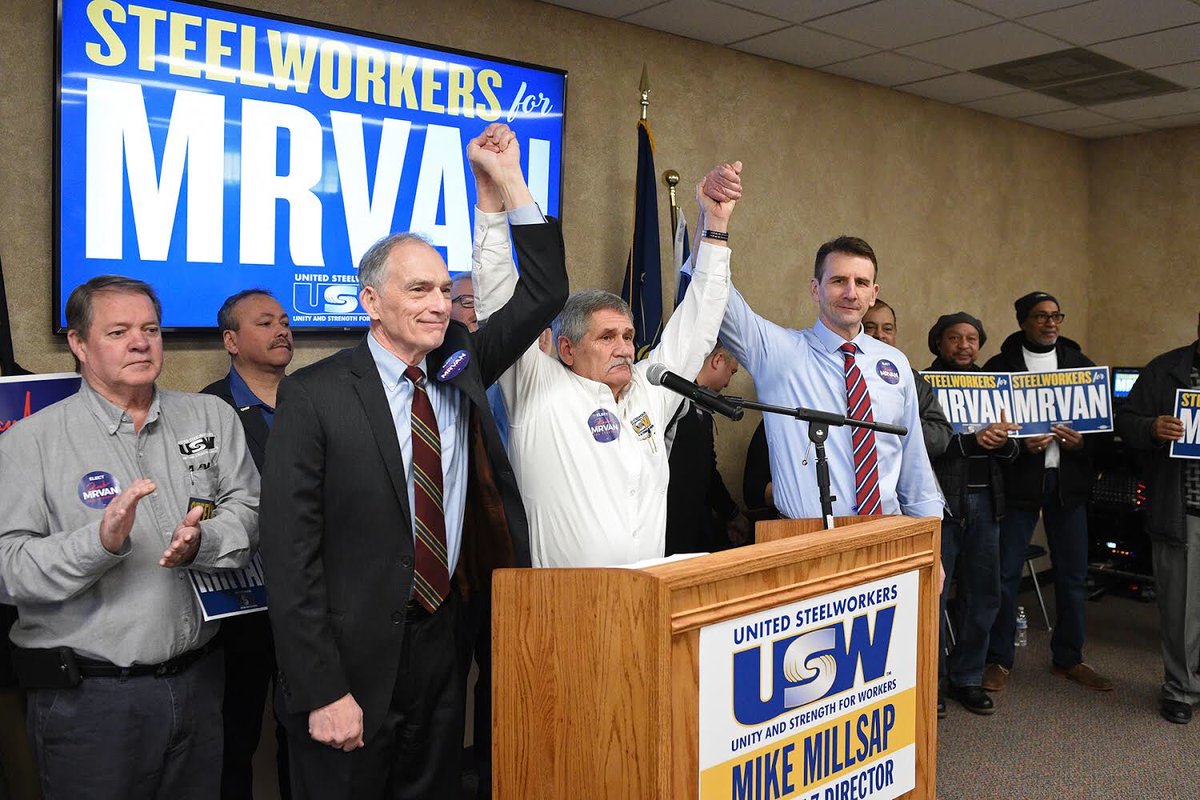 mrvan4congress's tweet photo. “I am honored to receive the endorsement of the United Steelworkers. I am humbled to receive the endorsement of Congressman Pete Visclosky on the same day. I will do my very best to build on the successes of current Congressman and be a champion for all of Northwest Indiana” https://t.co/JK6RruPaxF