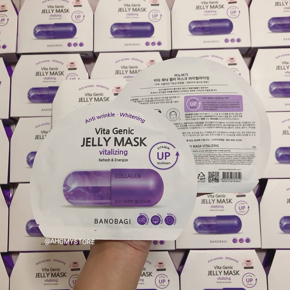 ahgmystore's tweet photo. 💜Banobagi Vita Genic Jelly Mask Vitalizing
〰️ มาร์คส่วนผสมของคอลลาเจนและมีวิตามินคอมเพล็กซ์ 50,000 ppm ช่วยบำรุงให้ผิวสดใสผ่อนคลาย
💰1 แผ่น = 49.-
💰ยกกล่อง 10 แผ่น = 390.-
#bonobagi #มาส์กหน้า #สกินแคร์เกาหลี #สกินแคร์รักษาสิว #ส่งต่อสกินแคร์ #ใช้ดีบอกต่อ https://t.co/k1b0mXFBs7