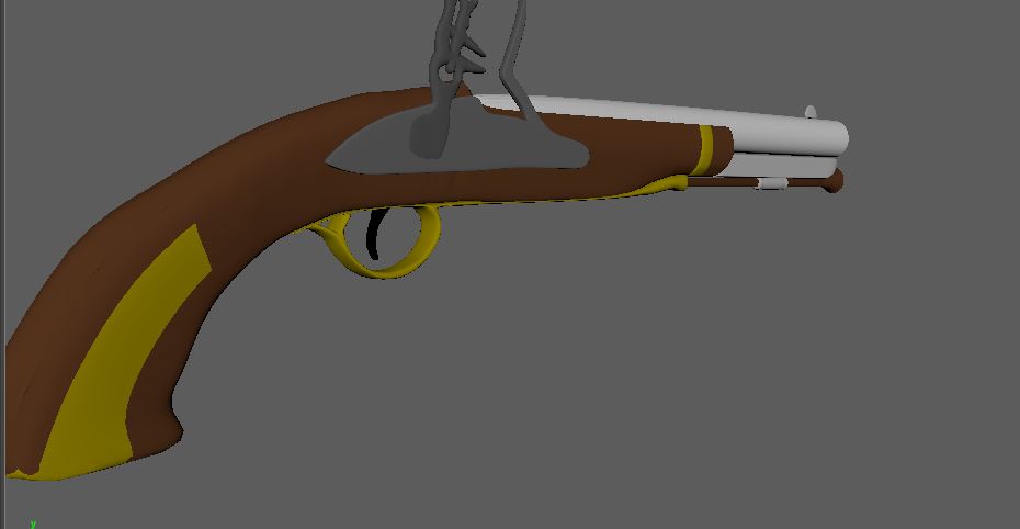 RReckowsky's tweet image. Here is an old school Flintlock Pistol and sword #PurdueGameDev