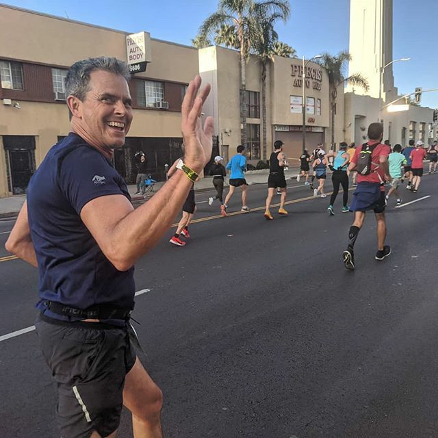 runyonusa's tweet photo. Athletes are strong and show no fear. Perfect day for the LA Marathon and spotting runners in our gear. #runla #runyonusa #running #marathon #runyonusa https://t.co/giA7YjpXKI