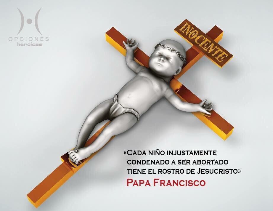 porlavida2014's tweet photo. #PapaFrancisco: "Cada niño injustamente abortado tiene el rostro de #Jesucristo".
#SIalaVIDA https://t.co/NjDE1X3fcZ