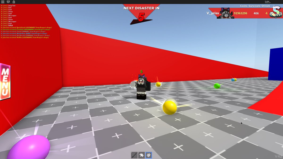 Survive The Disasters 2 Working Very Hard On V42 On Twitter Bosses Won T Drop This Many Orbs Just Fyi - roblox on twitter keep calm survive disasters don