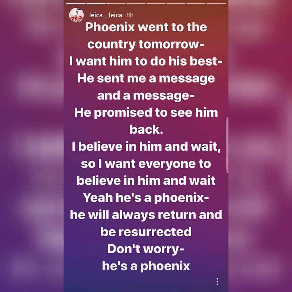Myth_Six's tweet photo. Phoenix,however anyway at all events,
Just be safe,strong and healthy. 
I’m here waiting for you. @ForvictoRi https://t.co/e9hGtQrCgU