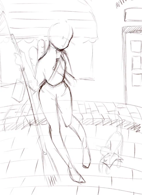 #StartToFinish 
Luckily, I still keep this roush sketch! 