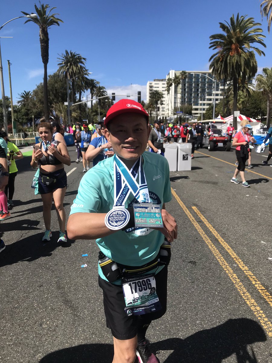 BillH35534014's tweet photo. 3/8/2020 finished my first ever marathon run for time period 5 hours 47 minutes. Only train for 2 months, proud of myself. #LAMARATHON2020 https://t.co/2FMwPXLYgK