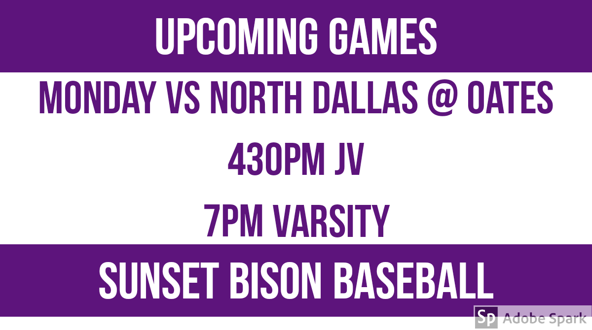 Bison_Bseball's tweet photo. Busy week. Games for JV and Varsity Monday, followed by some good practice days Tuesday and Wednesday before Varsity kicks off the Tony Tovar Tournament this Thursday- Saturday.
We are only getting started!
#sunsetbaseball #winnersfindaway https://t.co/s2qvyHHb7p