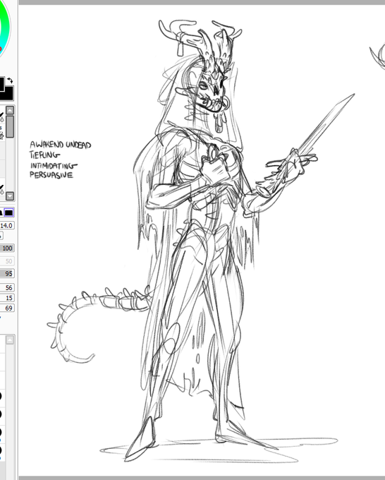 awakened undead skeleton rogue for my dnd campaign that just started! might concept some more versions though.. 