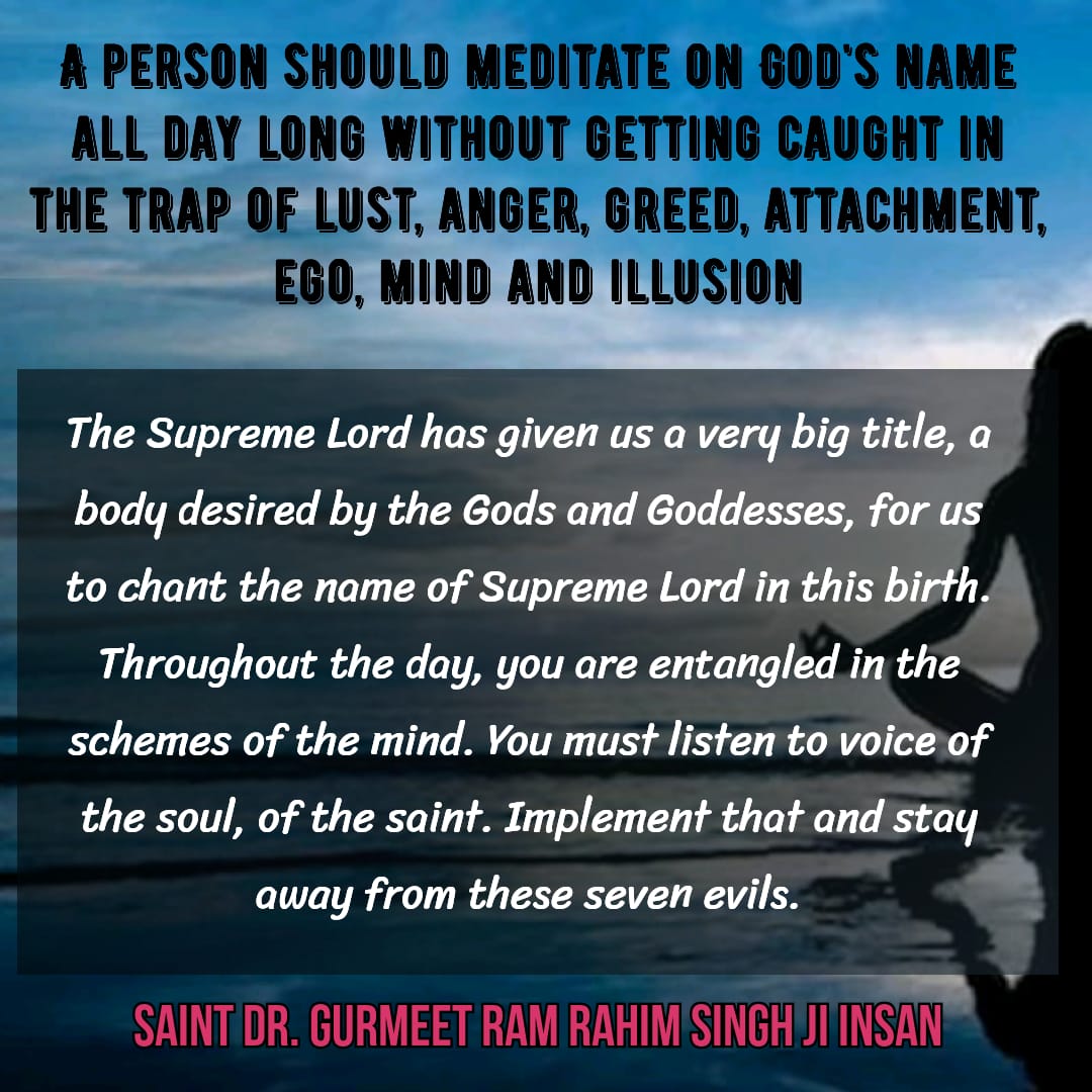 NamneetInsan3's tweet photo. #HappinessMantras
Under the guidance of Revered Saint Dr @Gurmeetramrahim singh ji insan, millions of people do hard work and follow #TheTruePath and do welfare works as well. https://t.co/SU5CDnh67Y