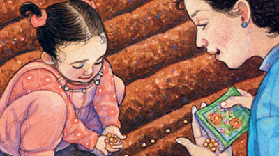 readaskchat's tweet photo. For #InternationalWomensDay, try reading a story with a female main character, like Maria's Garden! Chat about the garden she grows with her parents and how she's helping to plant the flowers. https://t.co/hQfT80oMte