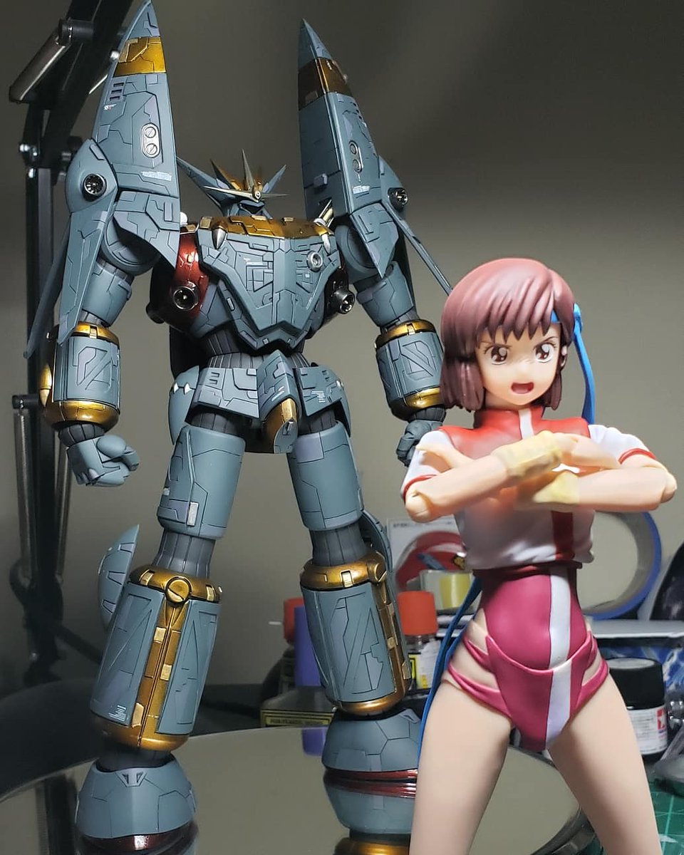 BroHades_Builds's tweet photo. GUNBUSTER! #TopWoNerae #gunbuster #aoshima #acks #plamo #mecha #modelkit #gunpla #superrobot #modelbuilding #anime #plasticmodels #gunplabuilder #mechamodel #gainax #bustermachine #aimforthetop #hideakianno #トップをねらえ #ガンバスター #プラモデル #アオシマ #タカヤノリコ #模型 https://t.co/vslyxGhHUQ