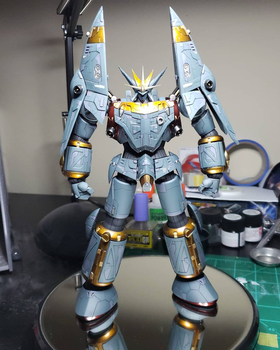 BroHades_Builds's tweet photo. GUNBUSTER! #TopWoNerae #gunbuster #aoshima #acks #plamo #mecha #modelkit #gunpla #superrobot #modelbuilding #anime #plasticmodels #gunplabuilder #mechamodel #gainax #bustermachine #aimforthetop #hideakianno #トップをねらえ #ガンバスター #プラモデル #アオシマ #タカヤノリコ #模型 https://t.co/vslyxGhHUQ