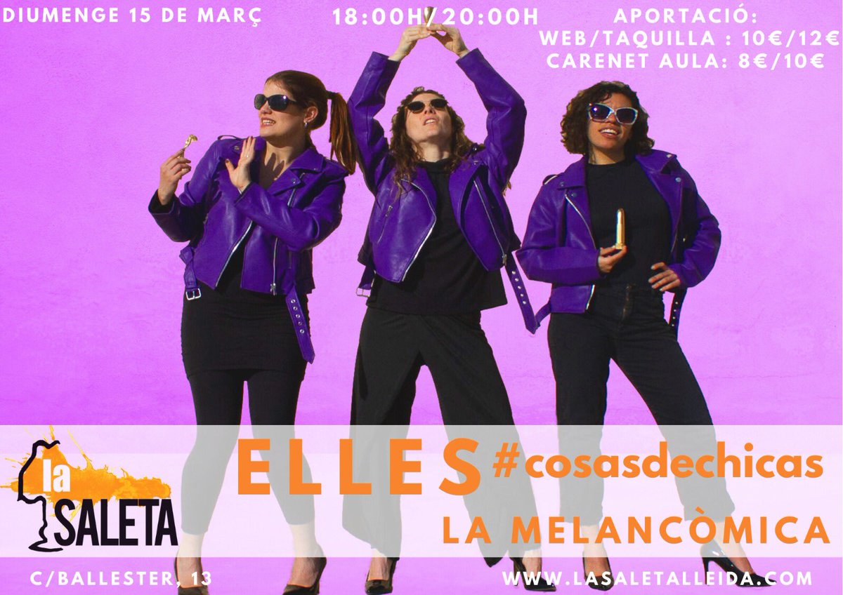 La Saleta (@lasaletalleida) on Twitter photo 🎂Estem d’aniversari i tenim moltes propostes per celebrar-ho! -Dij. <a href="/improsiateatre/">Improsia</a> Div. ESTRENA de #Ptitbroadway de #ladonabarbuda Diss.#elsxerraires Dig #elles de @lamelancomica Veniu a celebrar-ho amb nosaltres!!! <a href="/Lleidacom_ag/">LLEIDA.COM Agenda</a> <a href="/lleidadiari/">LleidaDiari.cat</a> <a href="/silvinaction/">Silvinaction ~ Cultura a les Terres de Lleida</a> <a href="/segrecom_lleida/">SEGRE Lleida</a> 🎂Estem d’aniversari i tenim moltes propostes per celebrar-ho! -Dij. <a href="/improsiateatre/">Improsia</a> Div. ESTRENA de #Ptitbroadway de #ladonabarbuda Diss.#elsxerraires Dig #elles de @lamelancomica Veniu a celebrar-ho amb nosaltres!!! <a href="/Lleidacom_ag/">LLEIDA.COM Agenda</a> <a href="/lleidadiari/">LleidaDiari.cat</a> <a href="/silvinaction/">Silvinaction ~ Cultura a les Terres de Lleida</a> <a href="/segrecom_lleida/">SEGRE Lleida</a>