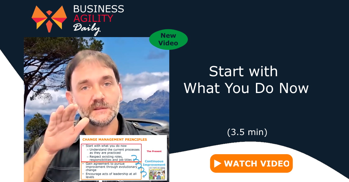 People think #Kanban starts with a Board. We believe it starts with internalising the Change Management Principles, especially "start with what you do now". <a href="/Mathias/">Mathias Bynens</a> explains in this short #BusinessAgilityDaily video xuviate.com/start-with-wha… <a href="/lki_dja/">lki_dja</a>