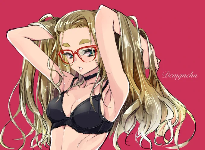 ひっさびさに仕事の空き時間が出来たのでらくがき!でこメガネちゃんは本当に可愛いなぁ 