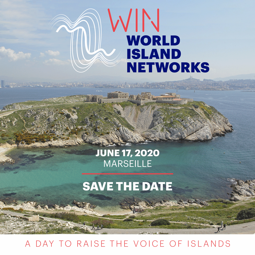 SMILO_org's tweet photo. SAVE THE DATE - On June 17 2020 in Marseille @SMILO_org @GLISPA_discuss and the French Coastal Agency are organizing the #WorldIslandNetworks, a one-day event dedicated to #islandresilience on the fringes of the #IUCNcongress 2020. Let's raise the voice of islands! https://t.co/usoxTc5aRr