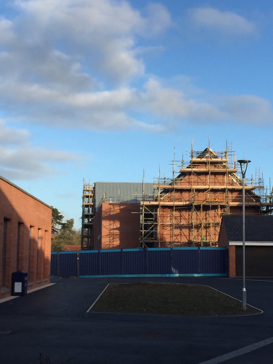 A shot of the new Music School for <a href="/WarwickPrep/">Warwick Prep School</a> and <a href="/KHSWarwick/">King's High School</a> - quite a sight! So looking forward to completion this year. Imagine the musical adventures which will go on inside its walls!