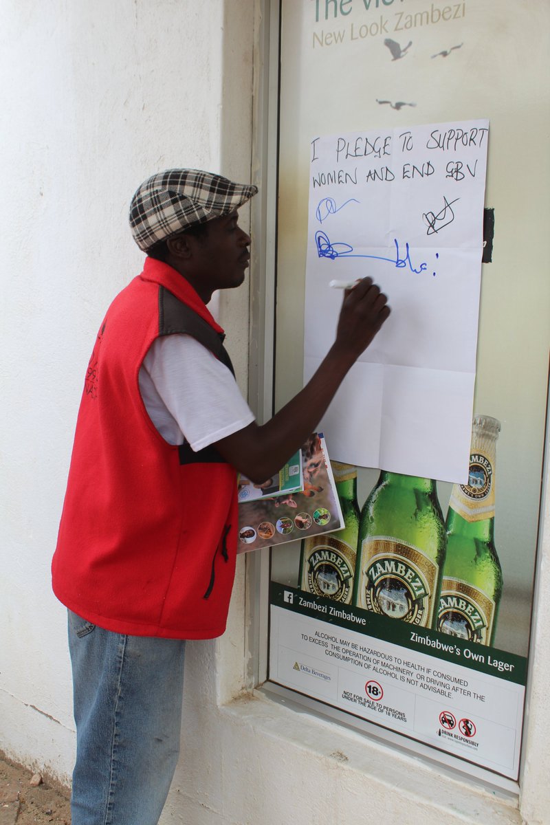 ShamwariyeMwana's tweet photo. #MenAsRoleModels: Men signing their pledges to support women and end gbv at the Shamwari Yemwanasikana stand during the #IWD2020 commemorations held at Tanza Centre in Chitungwiza
#HeForShe
#GenerationEquality https://t.co/qEOJ2o2fXI