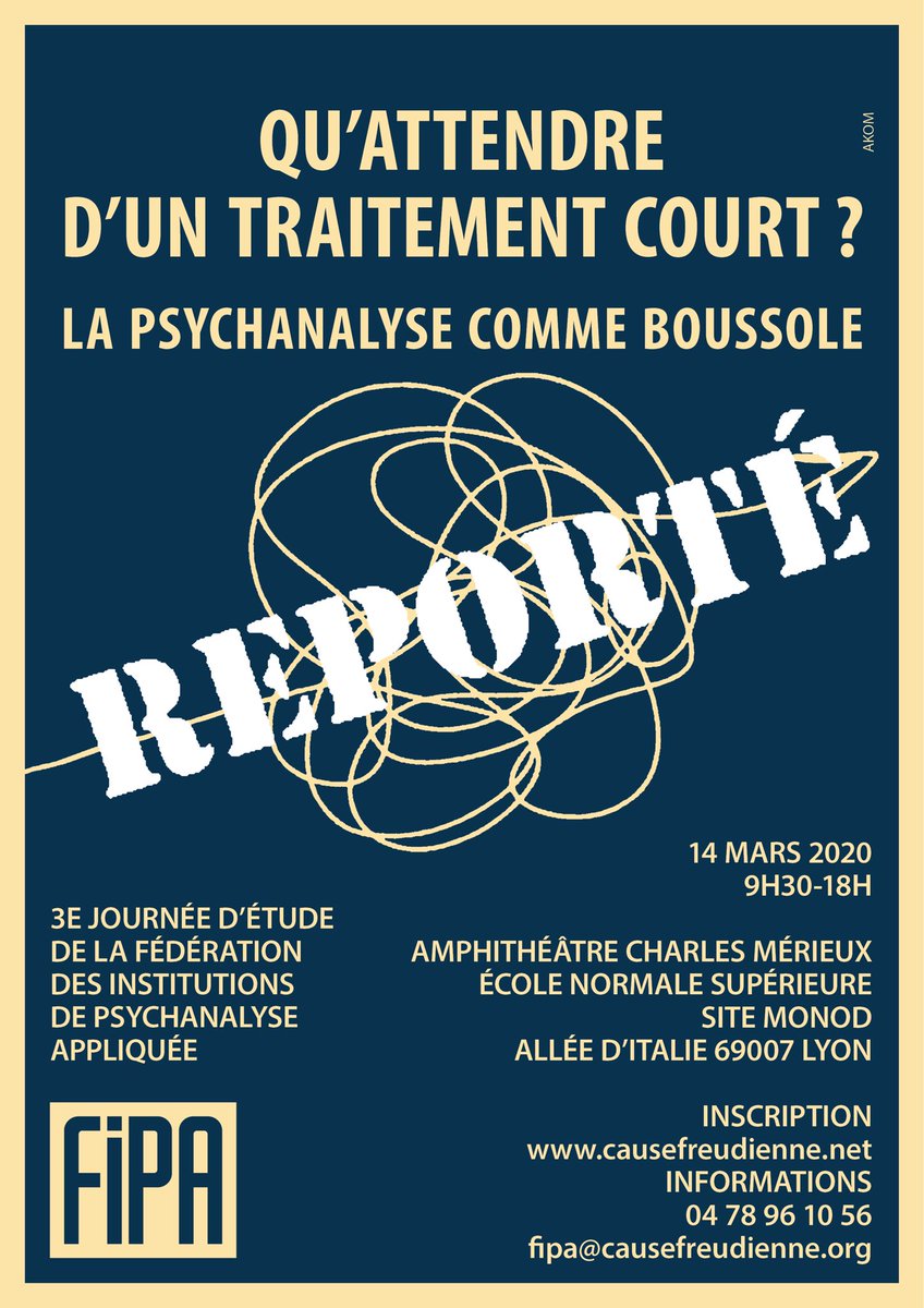 acf_vlb's tweet photo. Cette semaine : mercredi 11, quatrième soirée du cycle Sexes et variations sur « Le non rapport sexuel », septième séance du séminaire de Jean-Claude Maleval consacré aux « Images (trompeuses?) de l’autisme » jeudi 12. À noter le report de la Journée #FIPA2020. https://t.co/ki7Gw4nABA