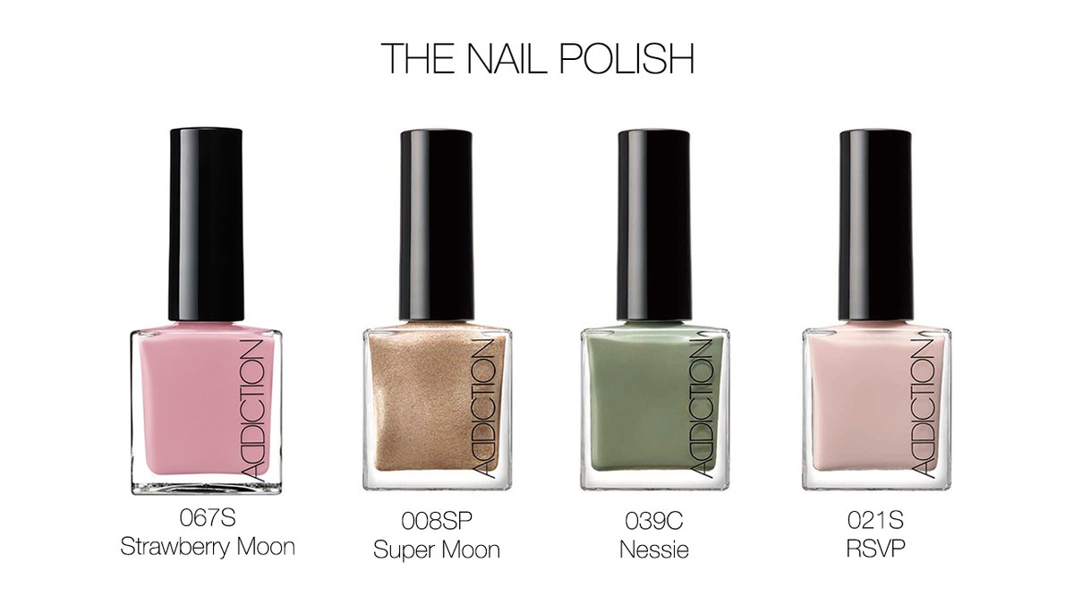Addiction Addictionらしいスモーキーピンクやオパールグリーンのネイルポリッシュで 春を呼び込む軽やかな指先に The Nail Polish T Co Xhxqjkiyhk Addiction アディクション