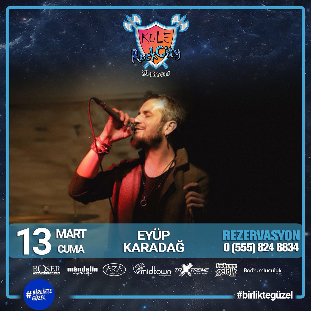 13 Mart Cuma gecesi Eyüp Karadağ, <a href="/kulerockcity/">Kule Rock City</a> sahnesinde sizlerler...
